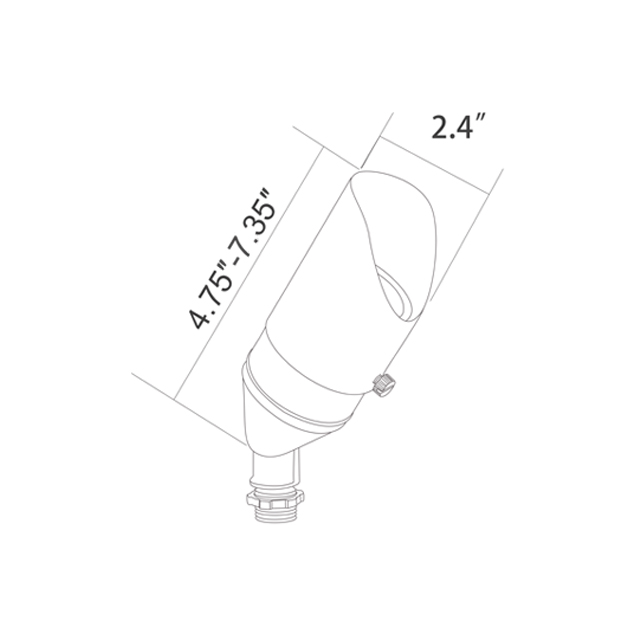 RAL-8105-BBR مادة النحاس المصبوب البرونزية LED بقعة ضوء المناظر الطبيعية