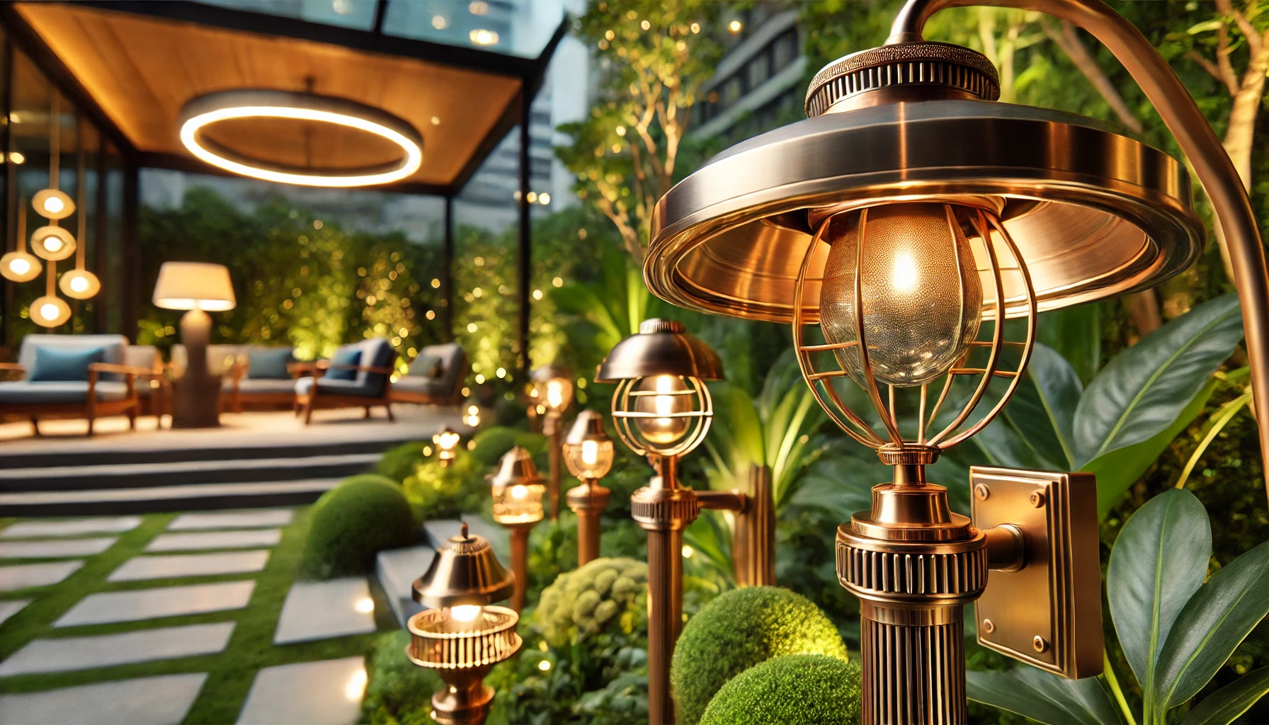 تركيبات إضاءة المناظر الطبيعية عالية الجودة